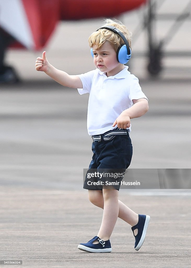 The Duke & Duchess Of Cambridge Visit The Royal International Air Tattoo