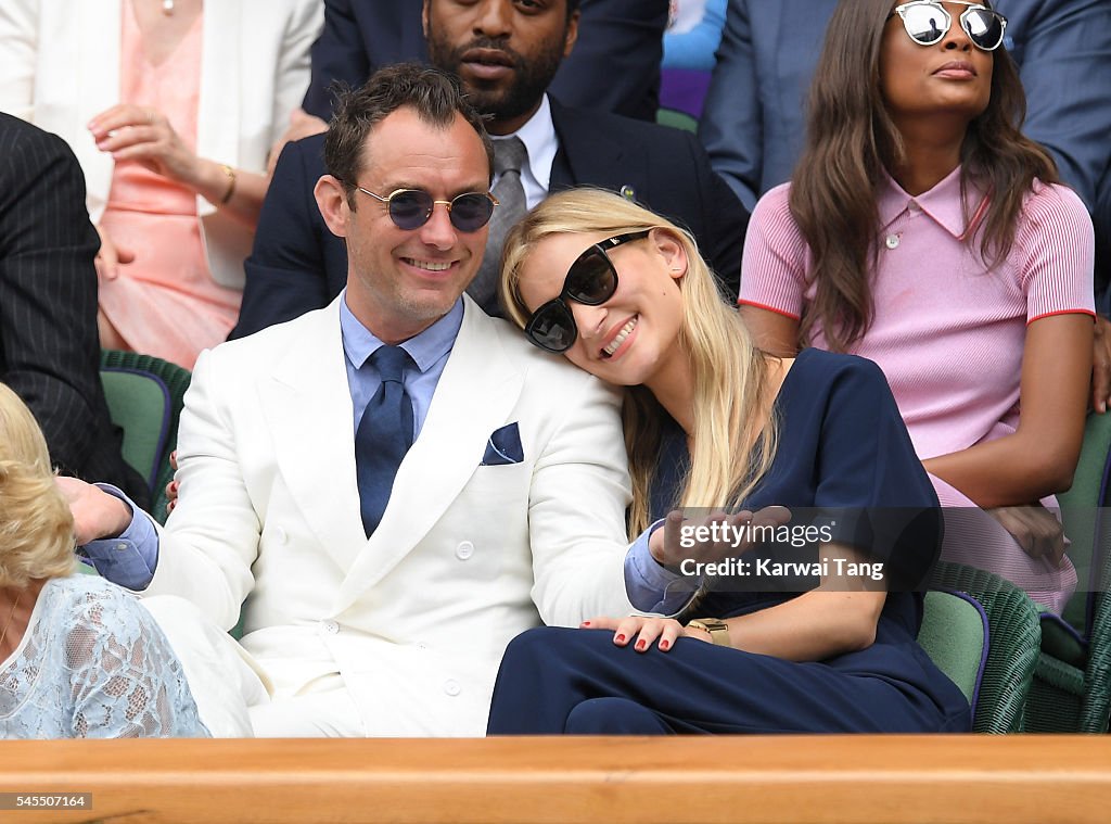 Celebrities Attend Wimbledon