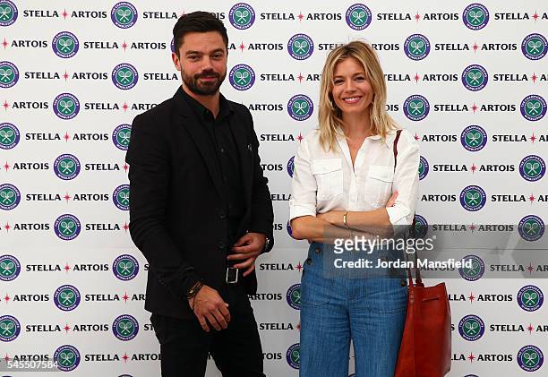 Dominic Cooper and Sienna Miller attend The Championships, Wimbledon, with Stella Artois, who have launched immersive theatre experience...