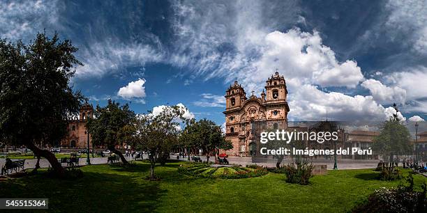 the company of jesus church (la compania de jesus), cusco - imágenes stock pictures, royalty-free photos & images