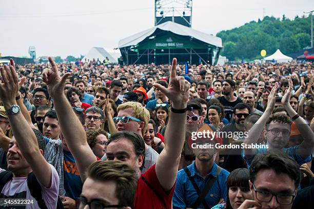 General view of the crowd during BBK Live 2016 on July 7, 2016 in Bilbao, Spain.