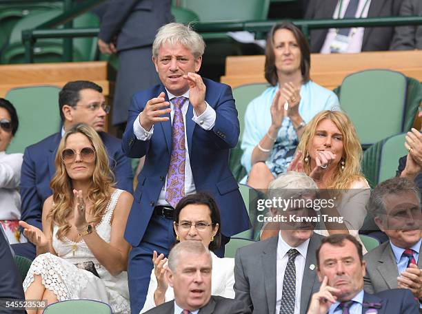 John Bercow attends day eleven of the Wimbledon Tennis Championships at Wimbledon on July 08, 2016 in London, England.