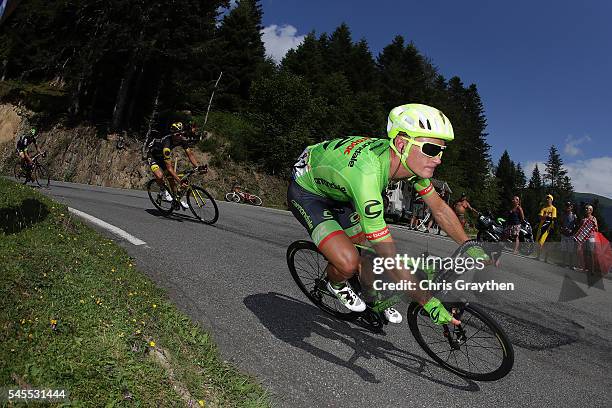 Matti Breschel of Denmark riding for Cannondale Drapac Team decends the Col d'Aspin during stage seven of the 2016 Le Tour de France a 162.5km stage...