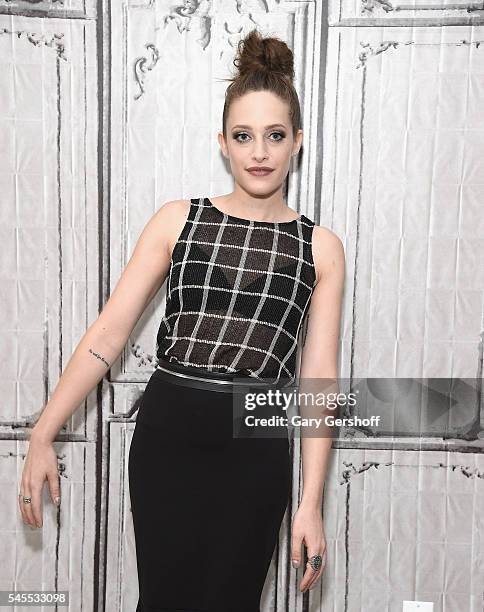 Actress Carly Chaikin attends a discussion of season two premiere of "Mr. Robot" during AOL Build Series at AOL Studios In New York on July 8, 2016...