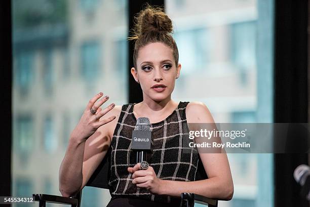 Actress Carly Chaikin discusses "Mr. Robot" with AOL Build at AOL Studios In New York on July 8, 2016 in New York City.