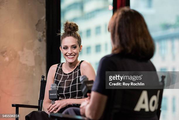 Actress Carly Chaikin discusses "Mr. Robot" with AOL Build at AOL Studios In New York on July 8, 2016 in New York City.
