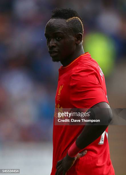 Sadio Mane of Liverpool during the Pre-Season Friendly match between Tranmere Rovers and Liverpool at Prenton Park on July 8, 2016 in Birkenhead,...