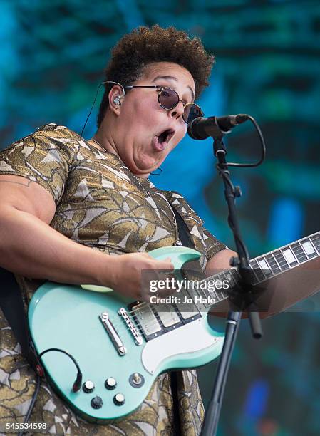 Brittany Howard of Alabama Shakes performs as part of British Summer Time Festival at Hyde Park on July 8, 2016 in London, England.