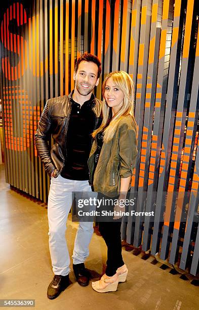 Actress Samia Ghadie and fiance Sylvain Longchambon wearSuperdry while attending the exclusive Superdry launch at Arndale Centre #SDArndale on July...