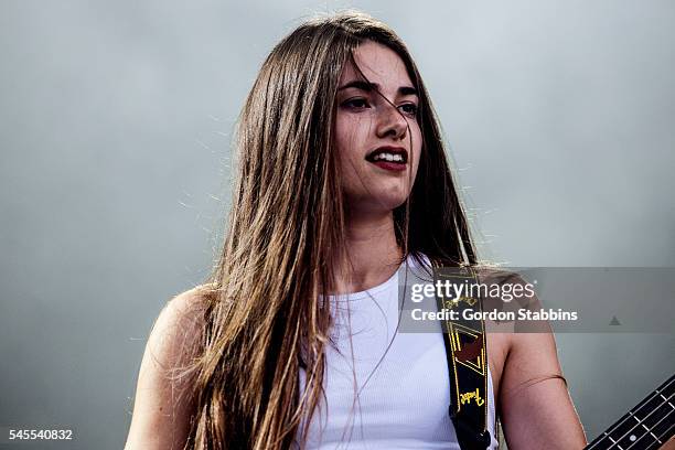 Lore Nekane of Belako performs live at BBK Live 2016 on July 8, 2016 in Bilbao, Spain.