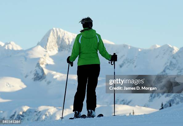 Skiing at Whistler Blackcomb resort, Canada Skiing at Whistler Blackcomb resort, Canada
