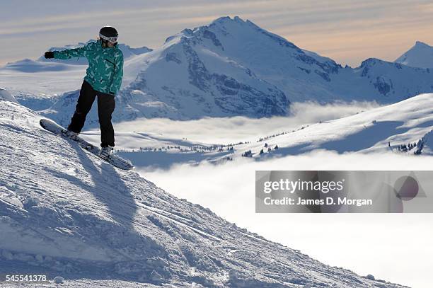 Ski resort activity on January 21, 2009 in Whistler Blackcomb, Canada. The mountains and slopes of Whistler Blackcomb-home for the alpine skiing...
