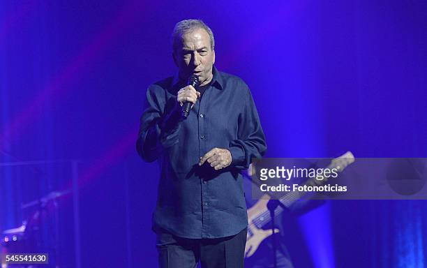 Jose Luis Perales performs at The Universal Music Festival at the Teatro Real on July 8, 2016 in Madrid, Spain.