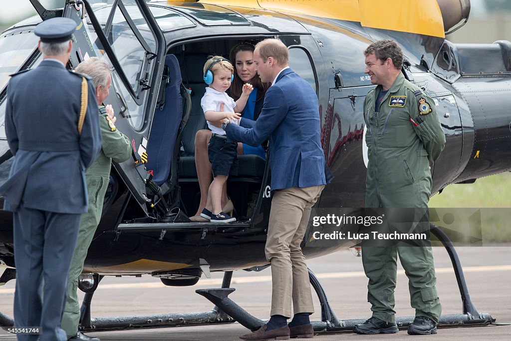 The Duke & Duchess Of Cambridge Visit The Royal International Air Tattoo