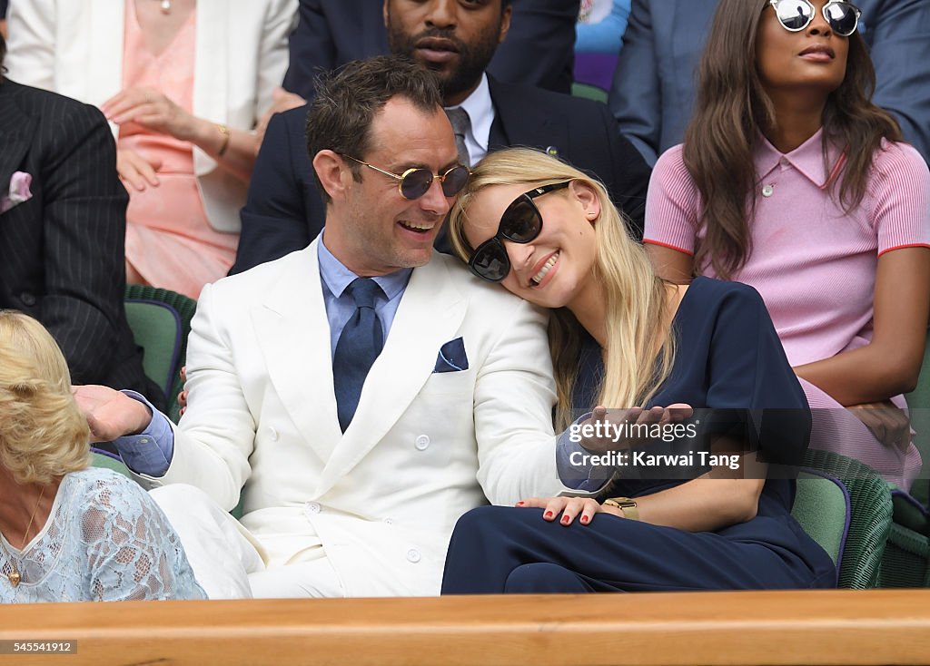 Celebrities Attend Wimbledon