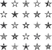 Star Shape Icons - Illustration