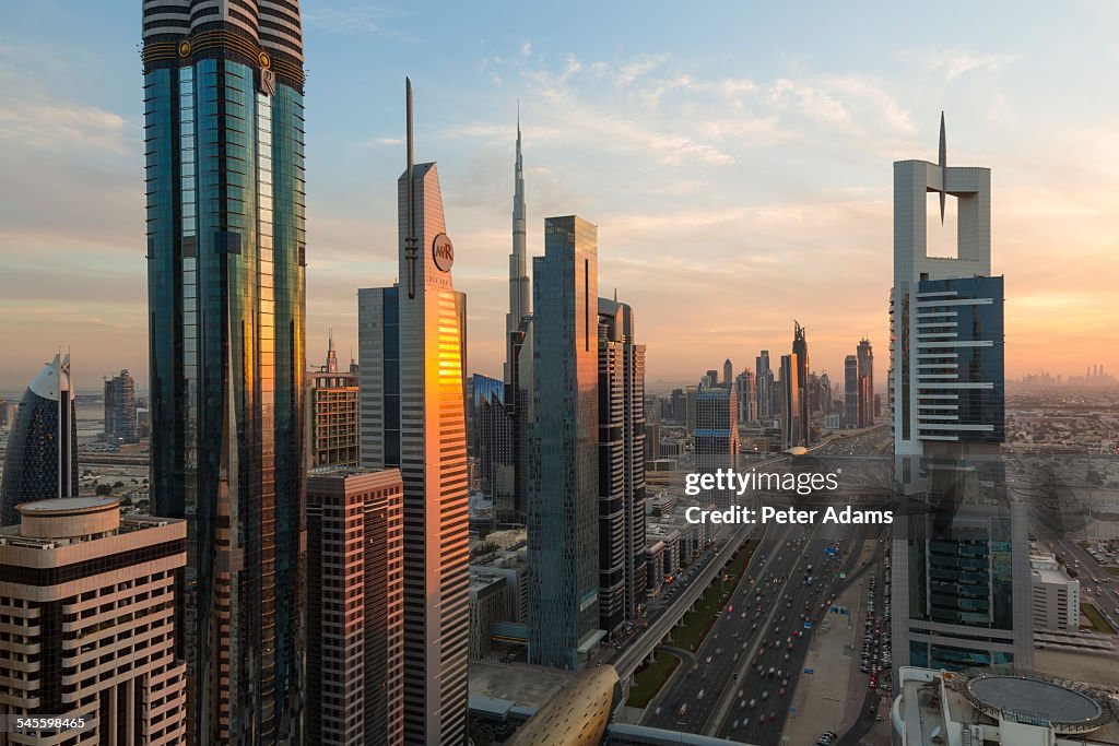 Skyscrapers, Sheikh Zayed Road, Dubai