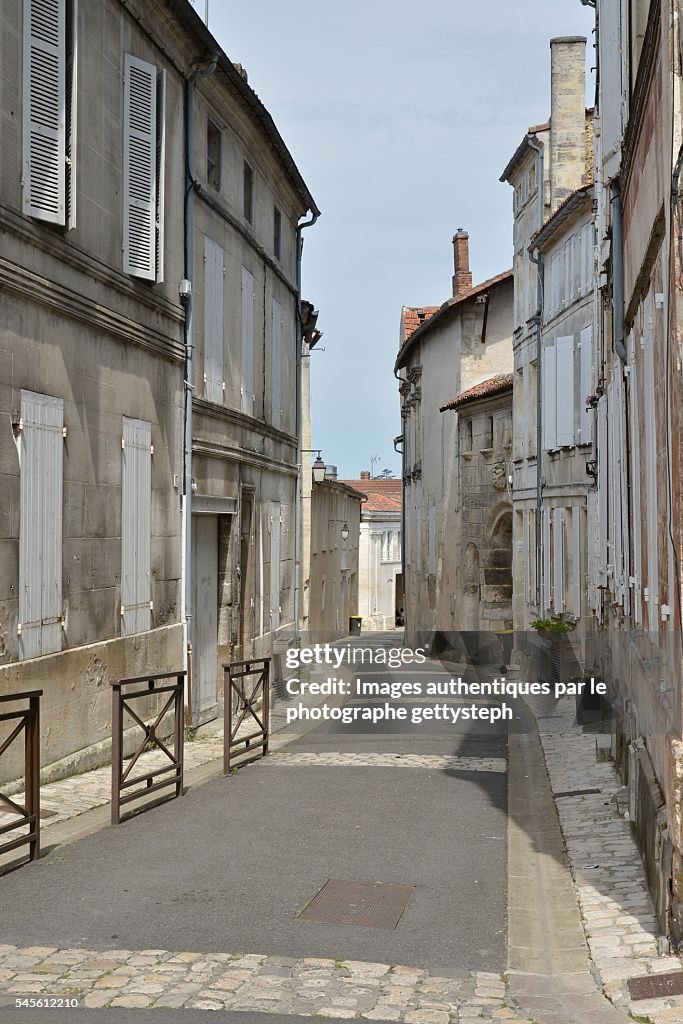 The rustic narrow street