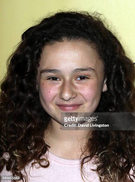 Actress Rebecca Bloom attends a celebration of Amazon's "Gortimer Gibbon's Life on Normal Street" Season 2 at Racer's Edge Indoor Karting on July 8,...