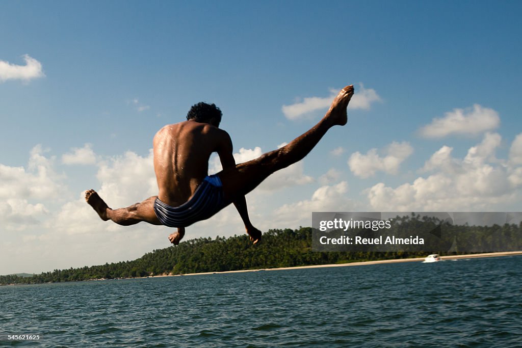 Jump in the sea