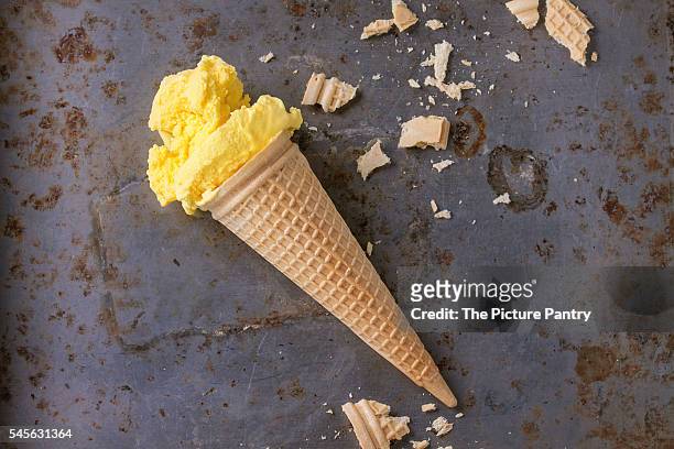 mango ice cream - gelato stock pictures, royalty-free photos & images