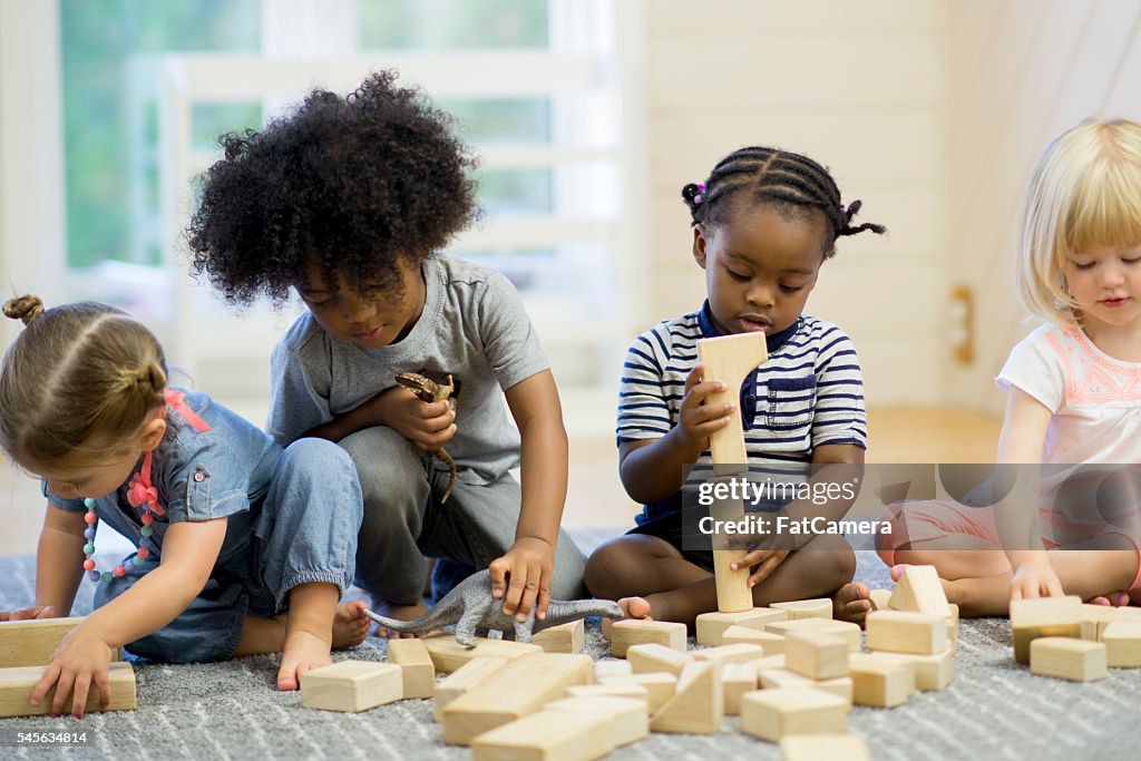 Building with Wood Blocks