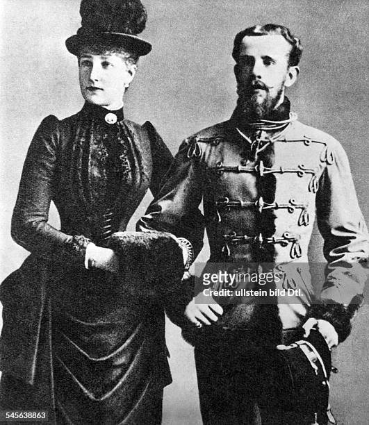 Kronprinz Rudolf von Österreich-Ungarn *21.08.1858-30.01.1889+Thronfolger, Oesterreich- mit seiner Frau Stephanie von Belgien