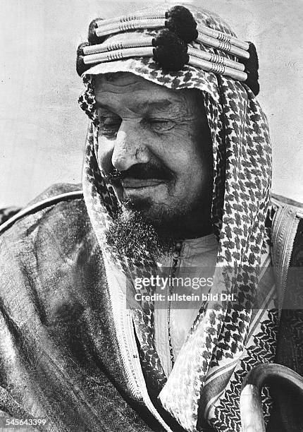 König von Saudi - Arabien Porträtum 1950