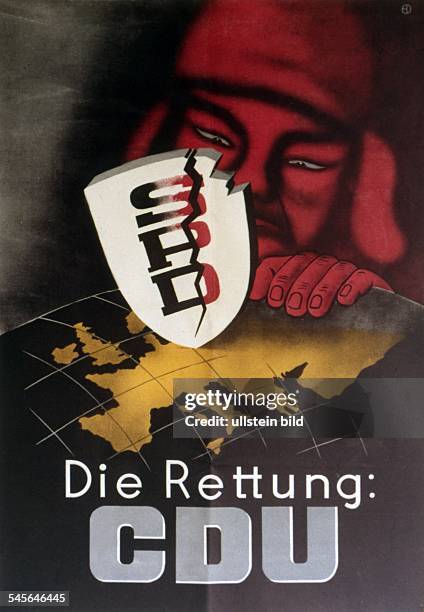 Wahlplakat der CDU- 1957