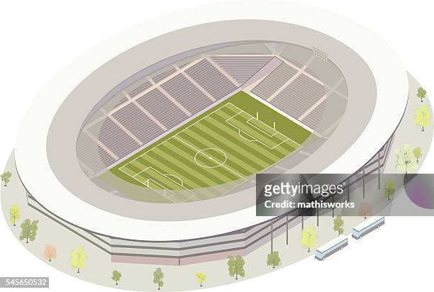 サッカー(サッカー)スタジアム - フィールド点のイラスト素材／クリップアート素材／マンガ素材／アイコン素材