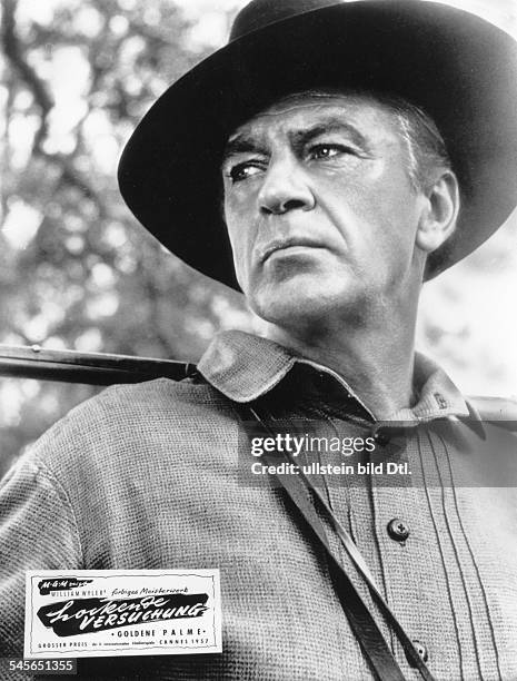 Cooper, Gary *-+Schauspieler, USA- Rollenportrait aus dem Film 'Lockende Versuchung', Regie William Wyler, USA- 1956