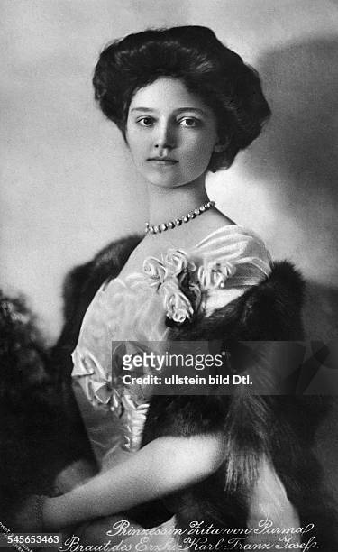 Zita of Bourbon-Parma *09.05.1892-+, Empress of Austria, portrait, no date