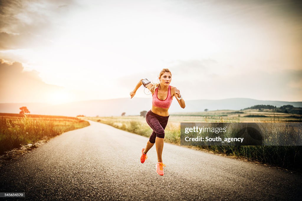 Lady Running High-Res Stock Photo - Getty Images