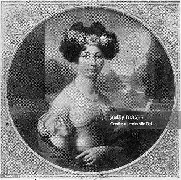 Frau von König Friedrich Wilhelm III.PorträtGemälde von August Hopfgarten