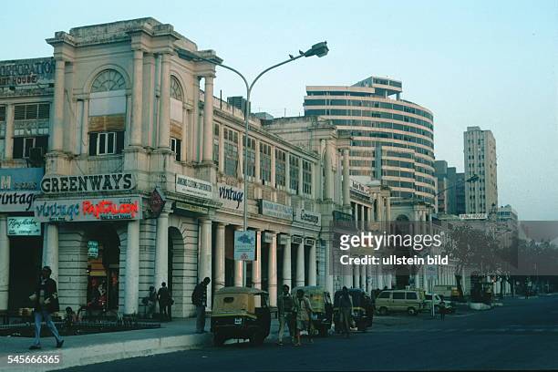 Neu-Delhi: Connaught Place,Geschäftszentrum der Stadt- 1992