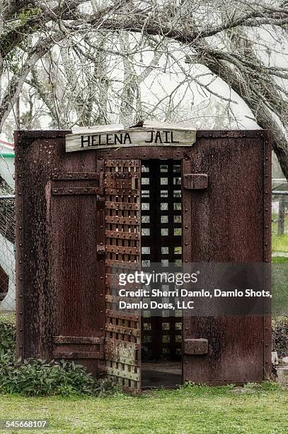 helena jail cell in texas - damlo does stock pictures, royalty-free photos & images