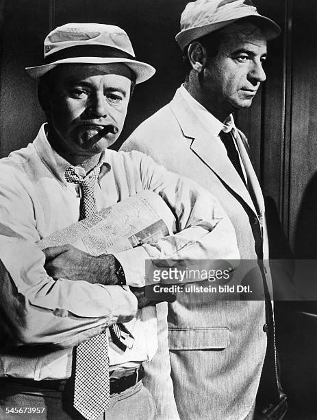 Lemmon, Jack - Actor, USA - *-+ Scene from the movie 'The Odd Couple'' with Walter Matthau Directed by: Gene Saks USA 1968 Produced by: Paramount...