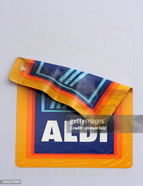 Australia Victoria Melbourne - peeling Aldi Logo
