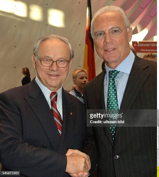 Beckenbauer, Franz - Chairman Supervisory Board Bayern Munich, Germany - with Hubert Burda
