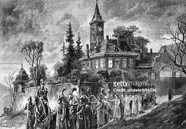 Kronprinz Rudolf von Österreich-Ungarn *21.08.1858-30.01.1889+Thronfolger, Oesterreich- die Ueberfuehrung des Leichnams von Schloss Mayerling nach...