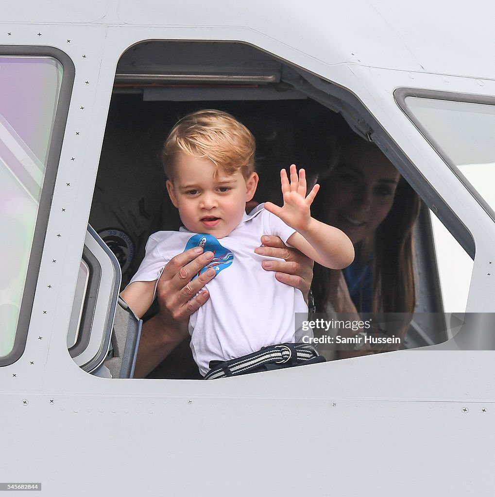The Duke & Duchess Of Cambridge Visit The Royal International Air Tattoo