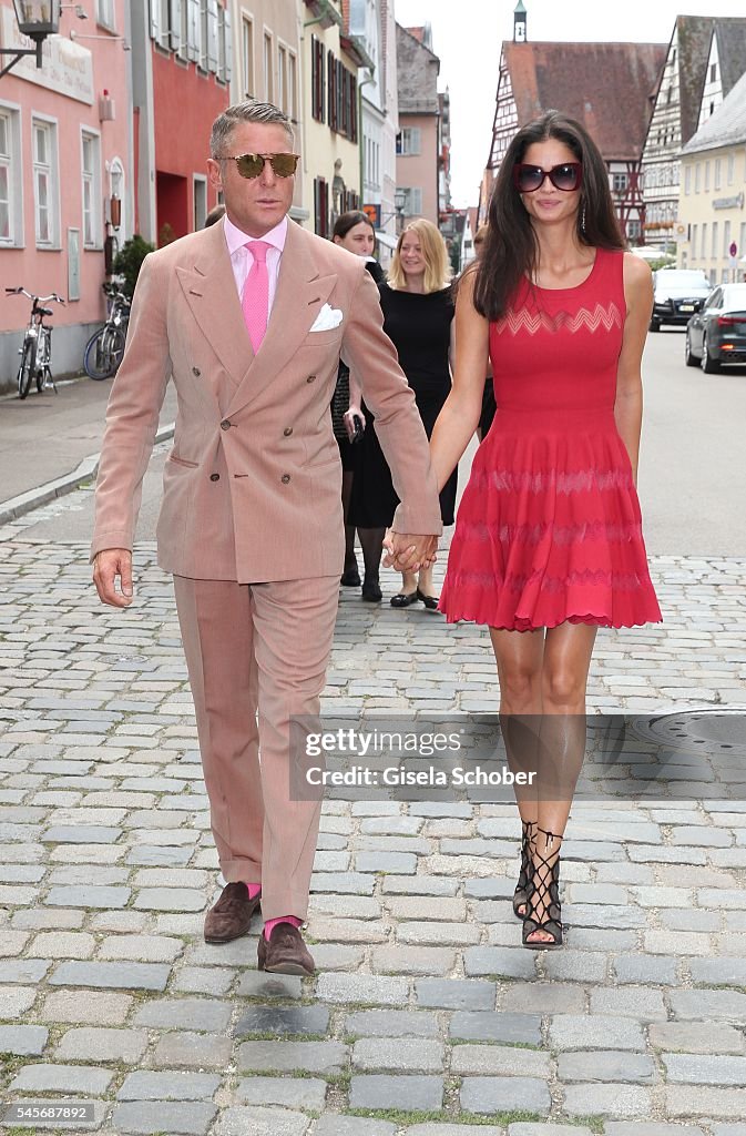 Wedding Of Hereditary Prince Franz Albrecht zu Oettingen-Spielberg And Cleopatra von Adelsheim In Oettingen