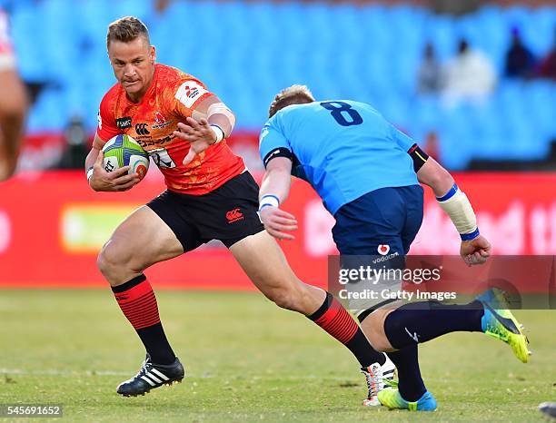 Riaan Viljoen of the Sunwolves during the Super Rugby match between Vodacom Bulls and Sunwolves at Loftus Versfeld on July 09, 2016 in Pretoria,...