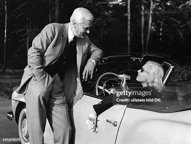 Tiller, Nadja - Actress, Austria / Germany - *- Scene from the movie 'Das Mädchen Rosemarie' - with Peter van Eyck Directed by: Rolf Thiele West...
