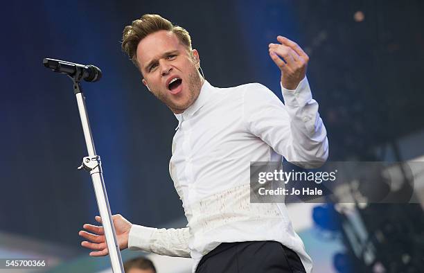 Olly Murs performs as part of British Summer Time Festival at Hyde Park on July 9, 2016 in London, England.