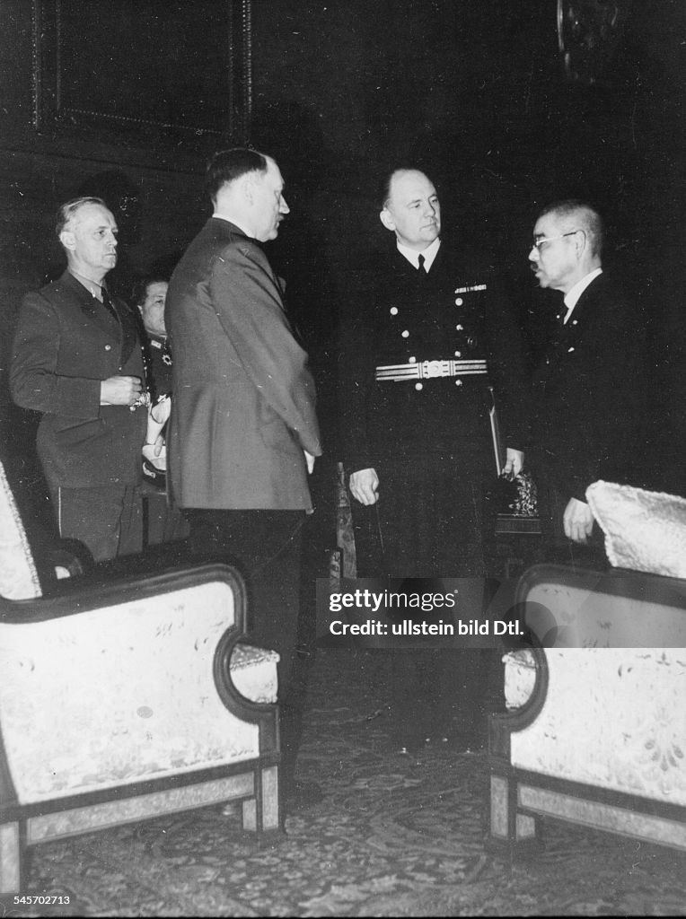 Matsuoka in Berlin, reception at Hitler's office in the Reich Chancellery in Berlin