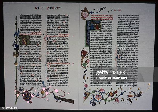 Faksimile einer Seite der Gutenbergbibel