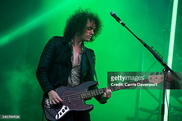 Benji Blakeway of Catfish and The Bottlemen performs during T In The Park 2016 at Strathallan Castle on July 9, 2016 in Perth, Scotland.