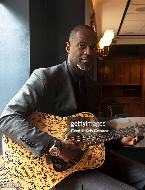 Singer Brian McKnight poses for a portrait during the Stand With Songwriters Advocacy Day - ASCAP Foundation Roundtable in the Dirksen Senate Office...