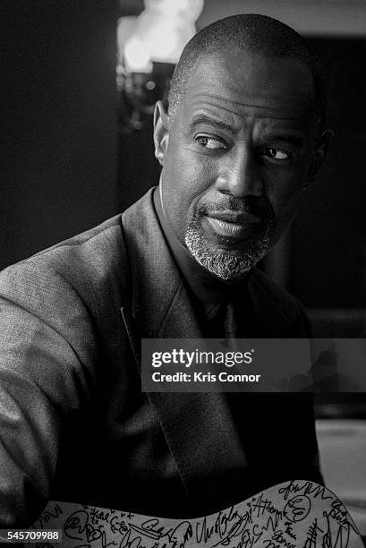 Singer Brian McKnight poses for a portrait during the Stand With Songwriters Advocacy Day - ASCAP Foundation Roundtable in the Dirksen Senate Office...